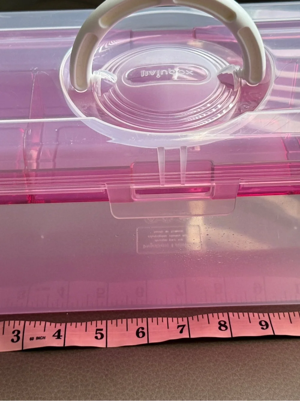 NEW Livinbox TB-312 Portable Craft Storage Box 5.3L Clear